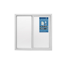 [90161] VENTANA PVC 1X1MT BLANCA ADVANCE DVP